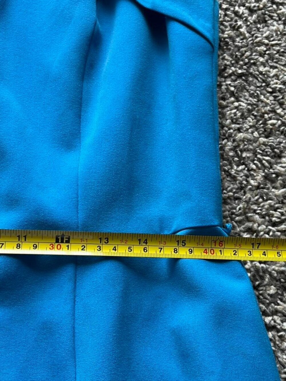 Jones New York Size 12 Blue Dress Bow Twist & Belt Party Graduation Dainty Party - Picture 7 of 8